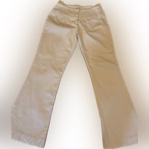 cache cotton pants bell bottom with slit at bottom. Size 2. Excellent condition